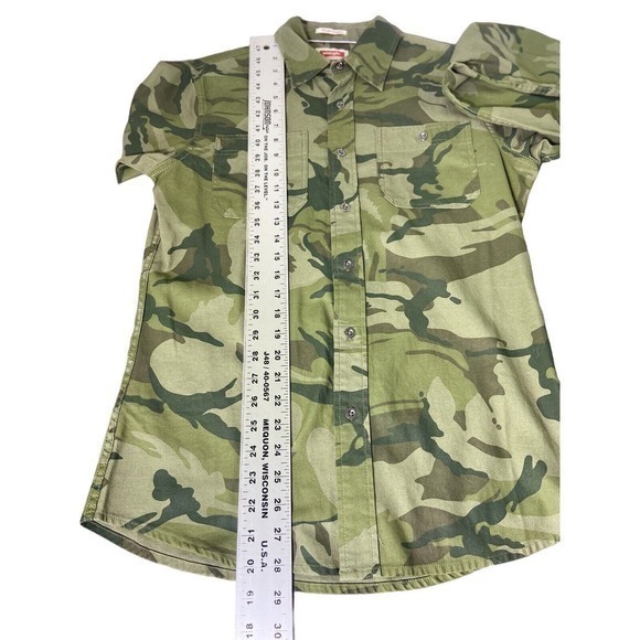 Wrangler Camouflage Slim Fit Flex Comfort Long Sleeve Button Up Women S/P NWT - Picture 11 of 12